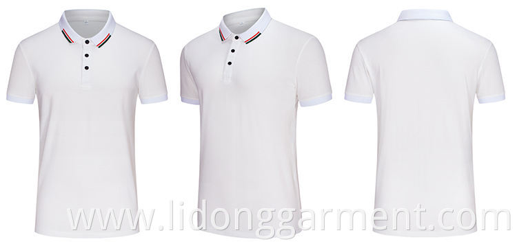 Wholesale Custom New Stylish Youth White Mens Polo T Shirt